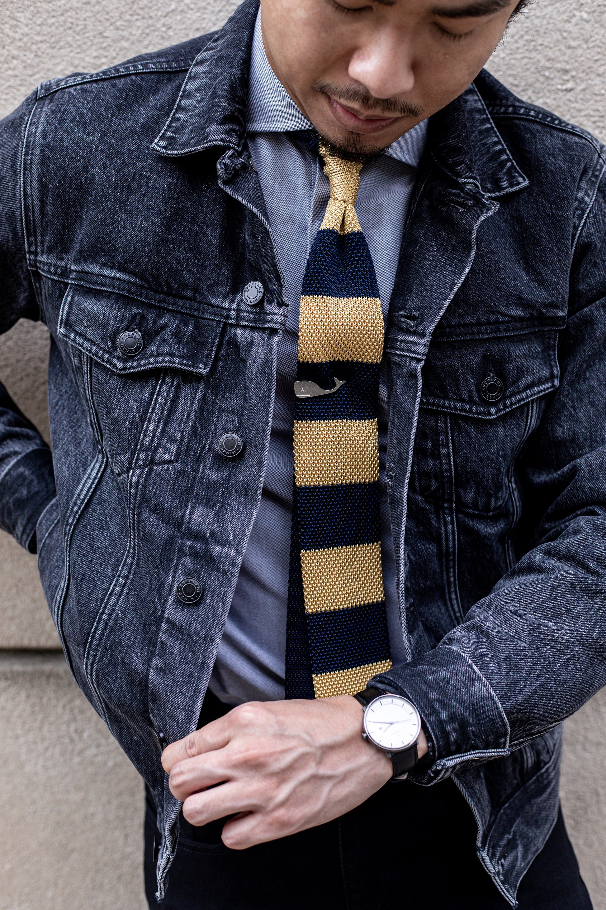 the paris denim jacket outfit feature