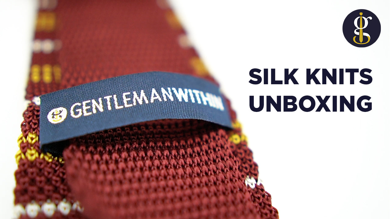 Load video: The Florence Silk Knit Tie Unboxing and First Look