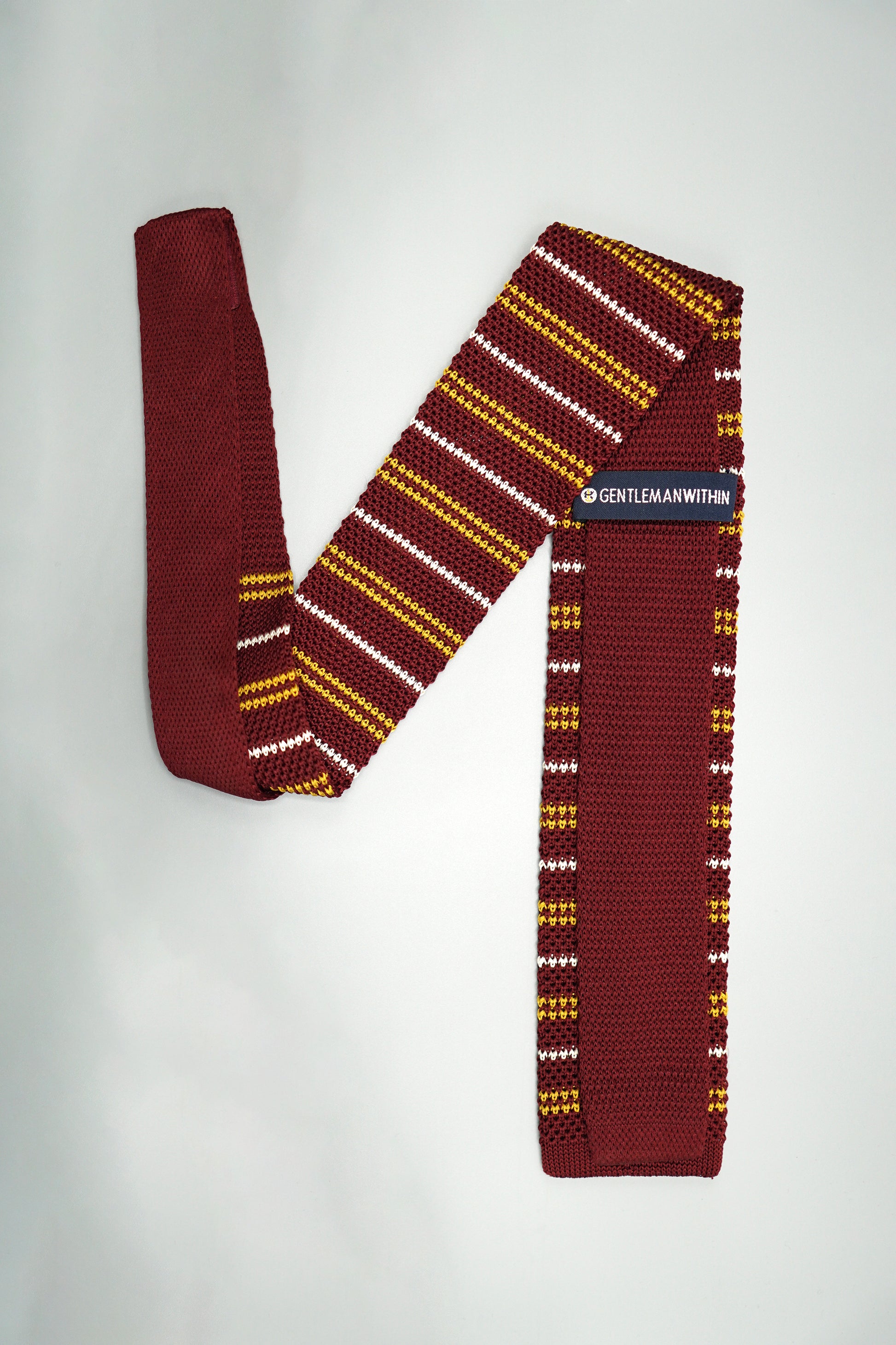 the florence silk knit tie folded