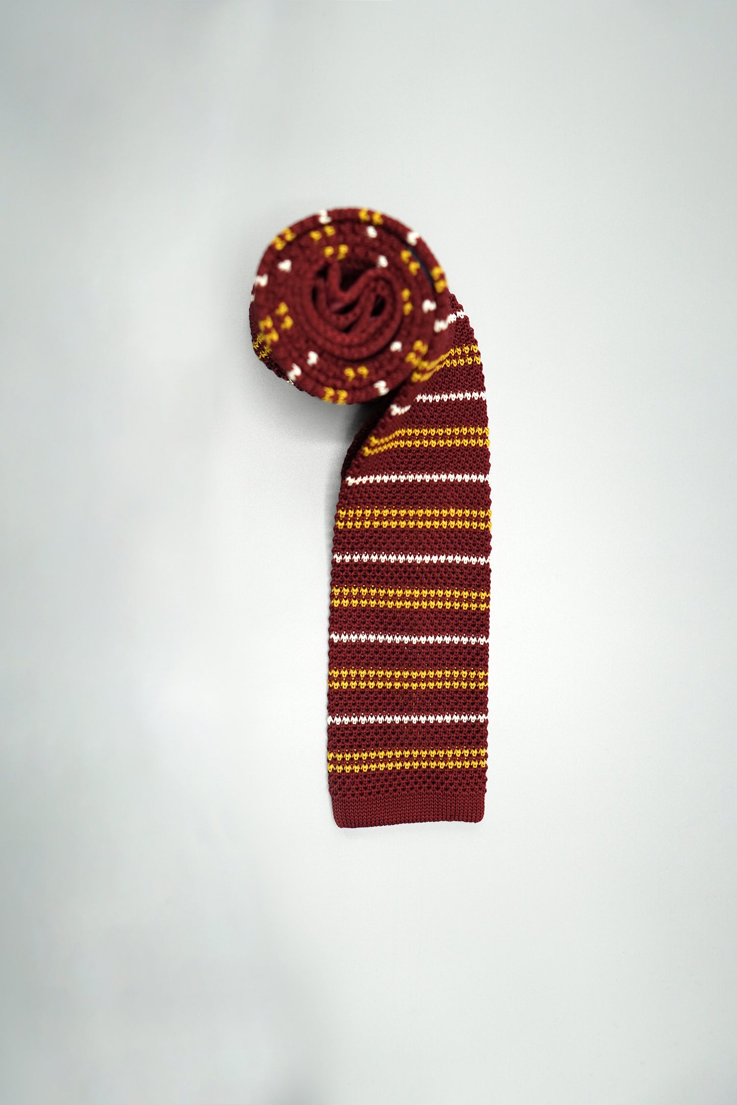 the florence silk knit tie rolled
