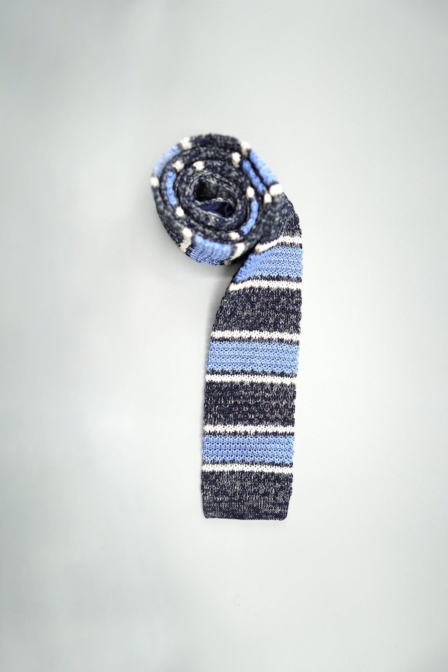 the london silk knit tie rolled