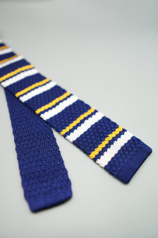 the los angeles silk knit tie angled