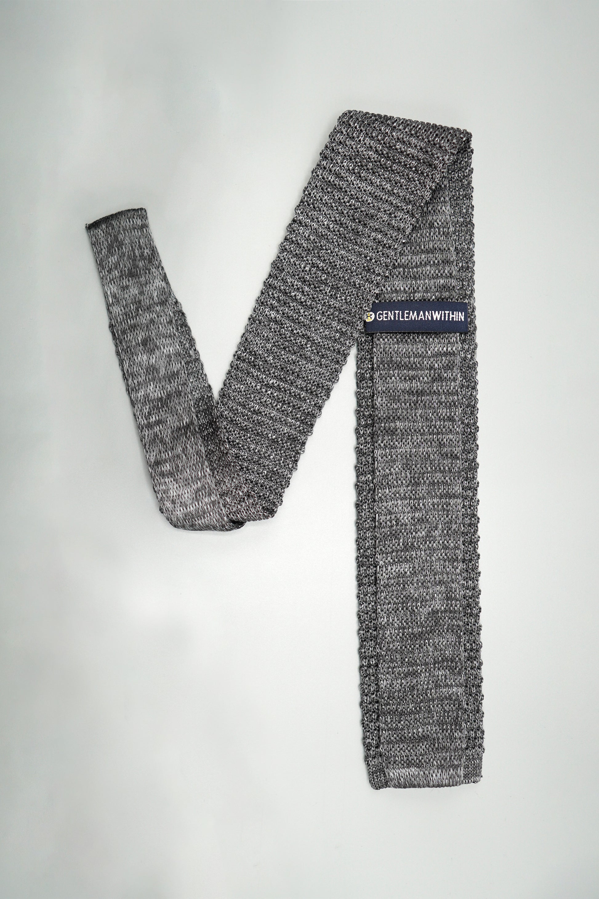 the manhattan silk knit tie folded
