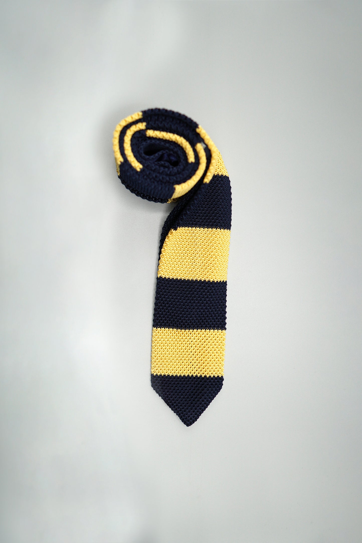 the paris silk knit tie rolled