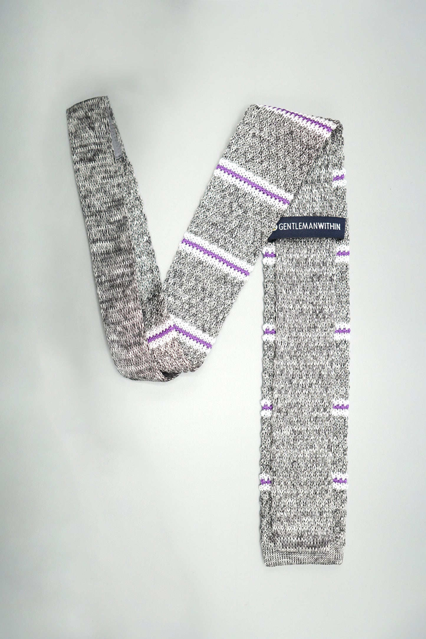 the queenstown silk knit tie folded