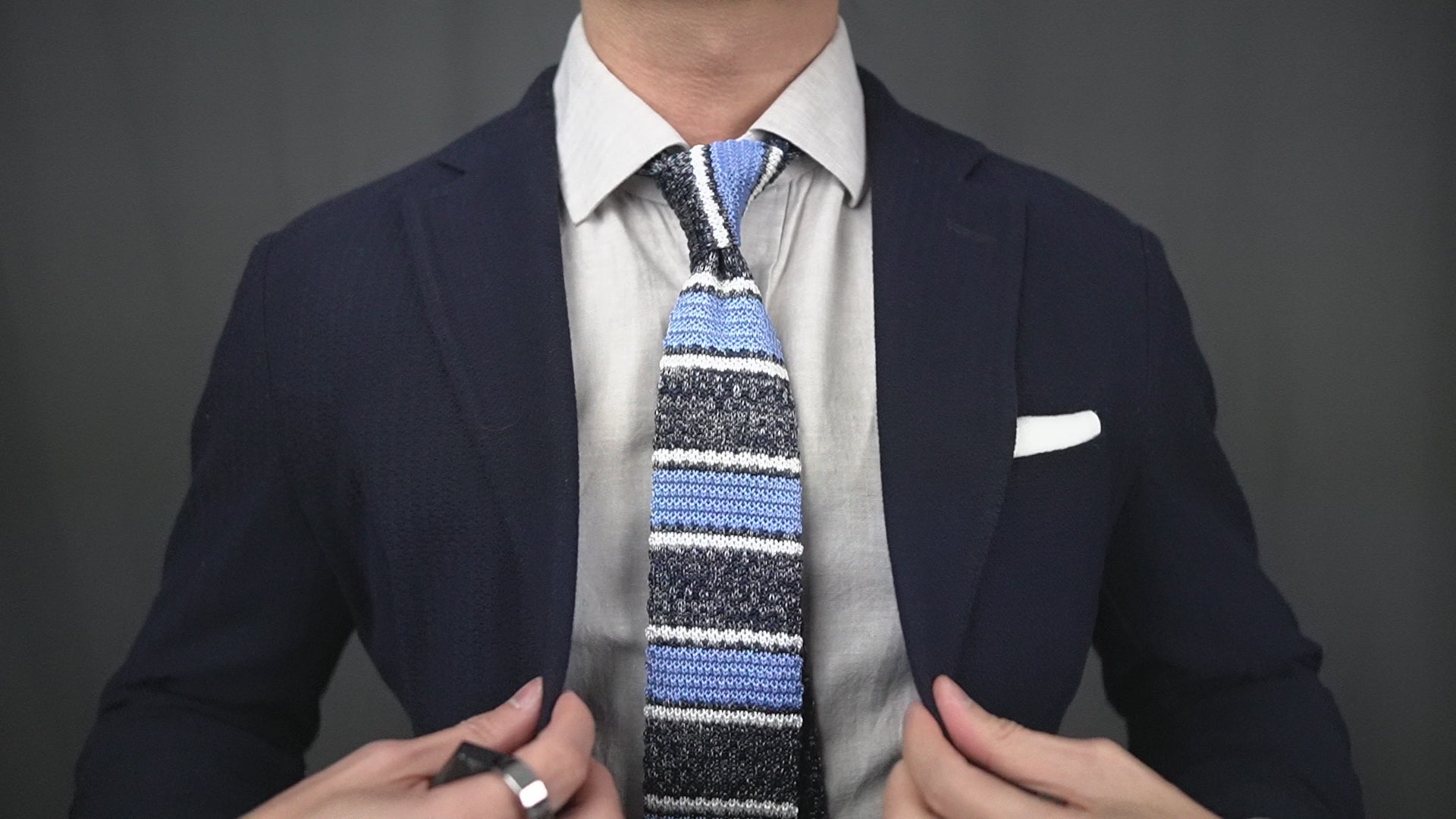 the london silk knit tie video feature