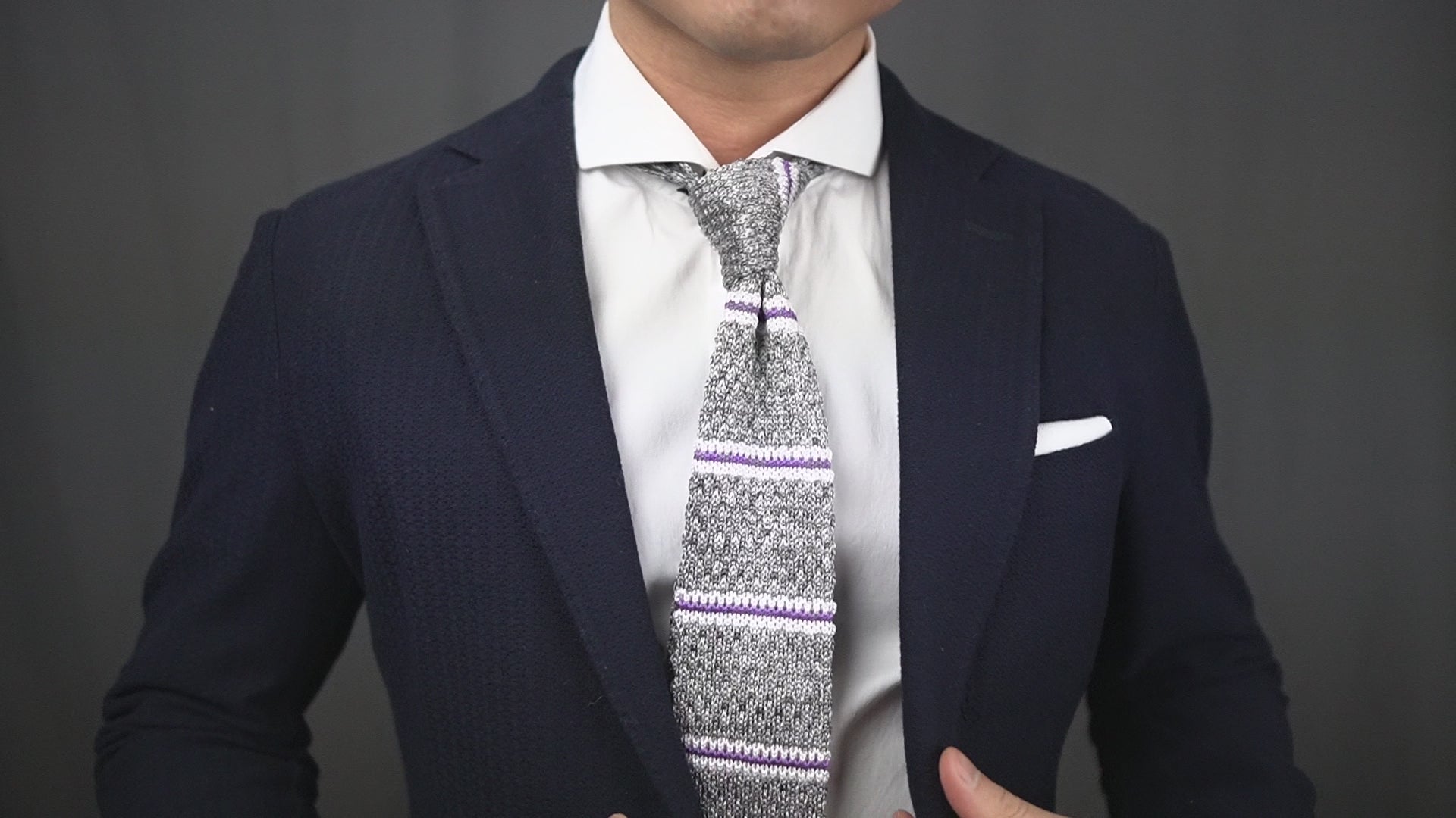 CLESSTE - STRIPED CITY KNIT TIE | HBX - Globally Curated